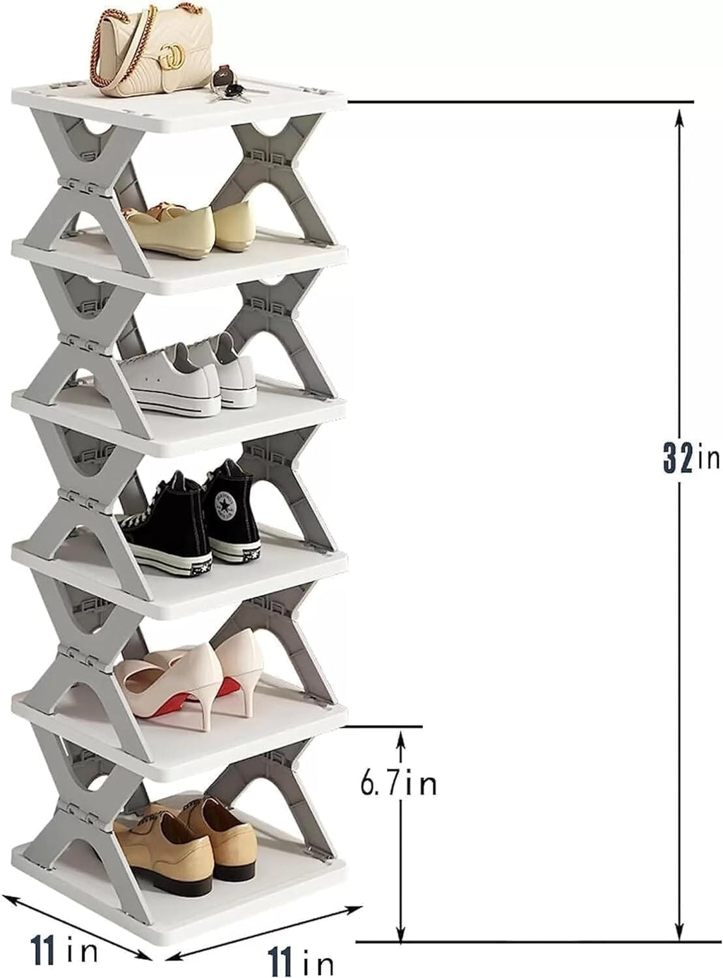 Modular Stackable Shoe Rack