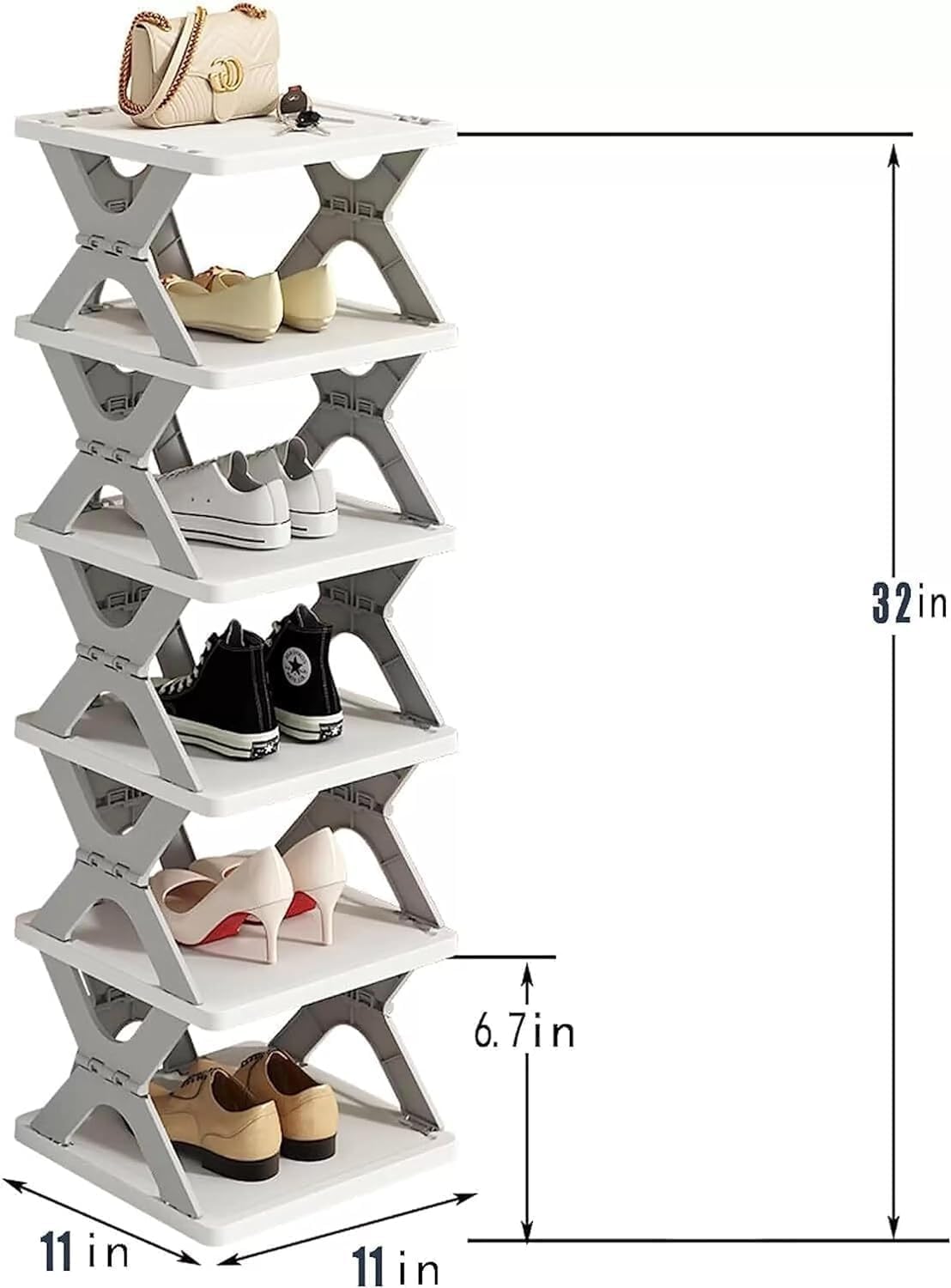 Modular Stackable Shoe Rack