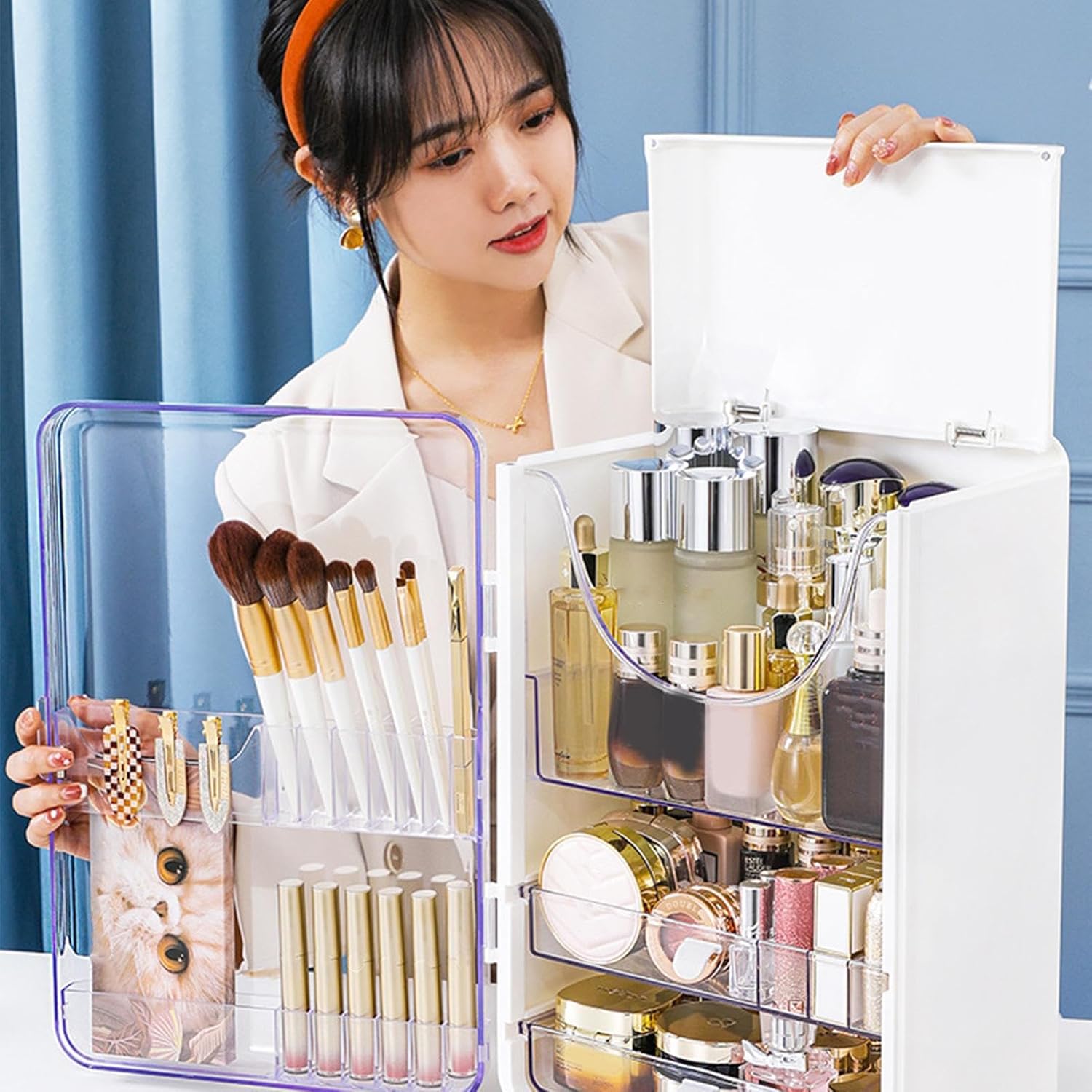 Multi-Layer Cosmetic Storage Organizer