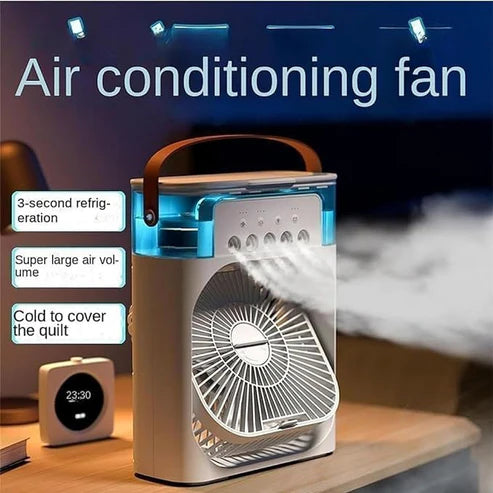 3 In 1 Mini USB Fan With Mist Water Spray