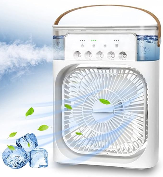 3 In 1 Mini USB Fan With Mist Water Spray