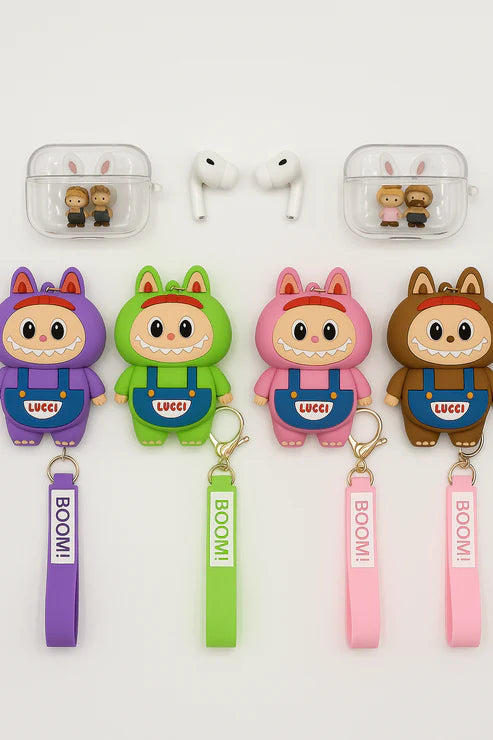 Labubu - AirPods Case with Keychain Strap