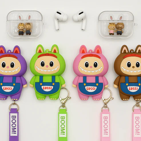 Labubu - AirPods Case with Keychain Strap
