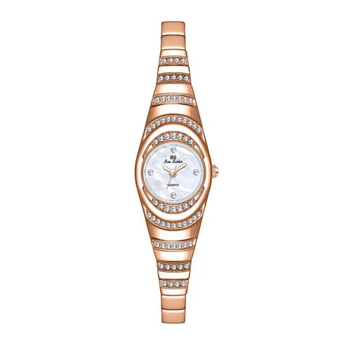Ladies Gold Watch Diamond Wristwatch Female Fashion Bracelet Watches Women Full Diamond Watch