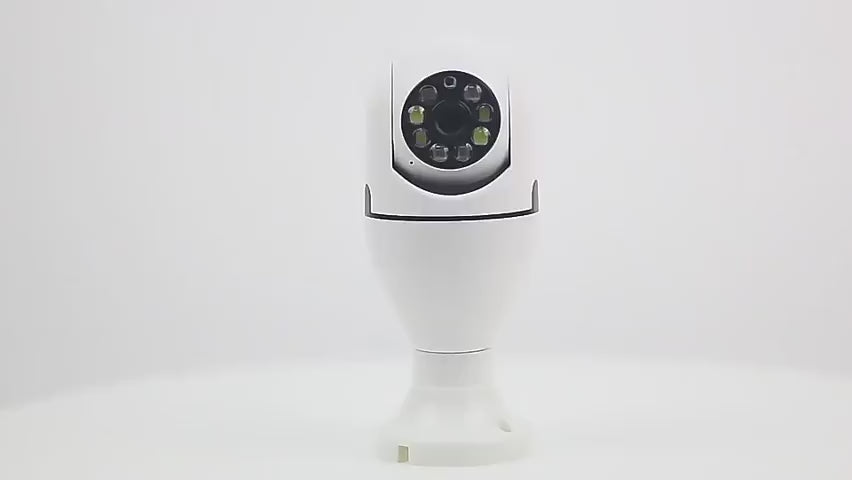Security Bulb Camera with LED Lights
