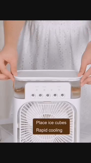 3 In 1 Mini USB Fan With Mist Water Spray