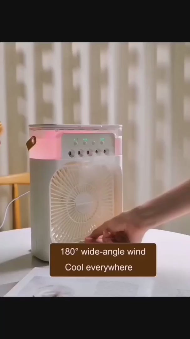 3 In 1 Mini USB Fan With Mist Water Spray