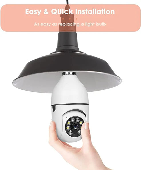 Security Bulb Camera with LED Lights