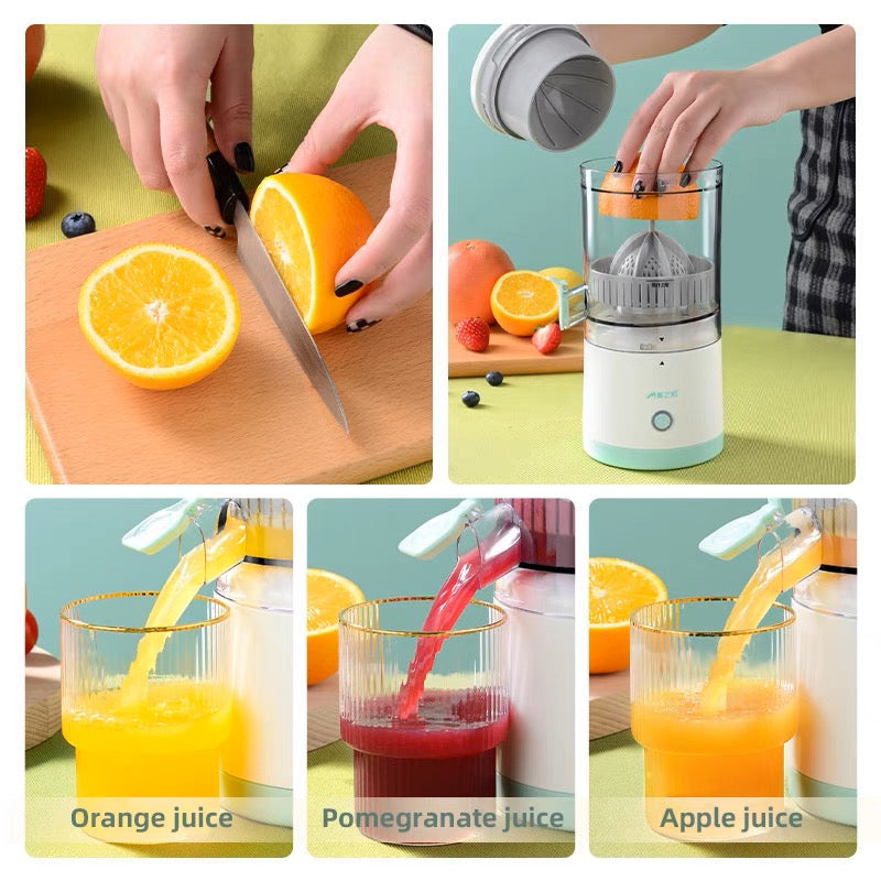 Multicolor Electric Citrus Juicer – Stylish One-Touch Fresh Juice Maker